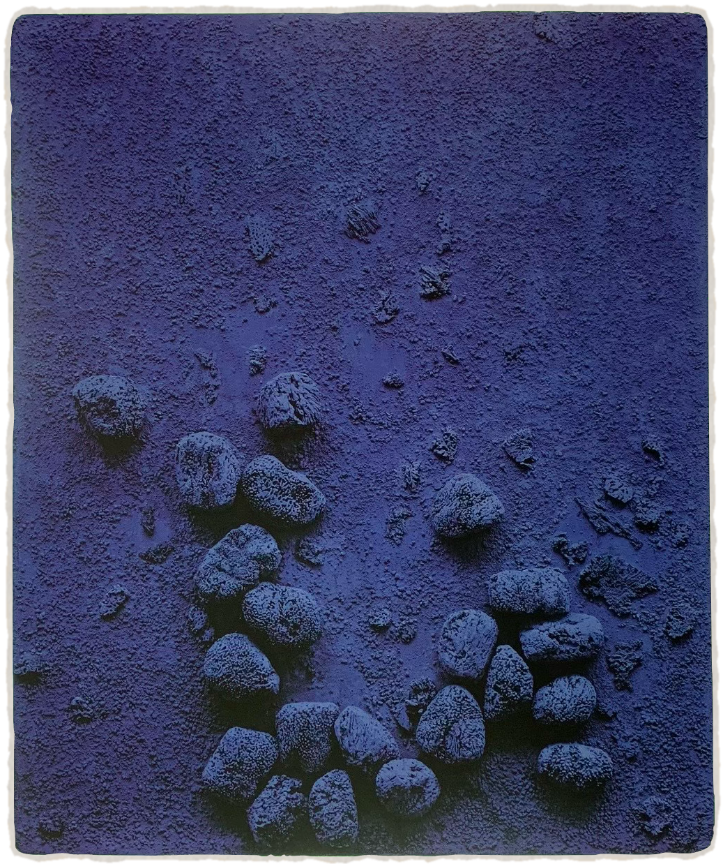 blue wall art
