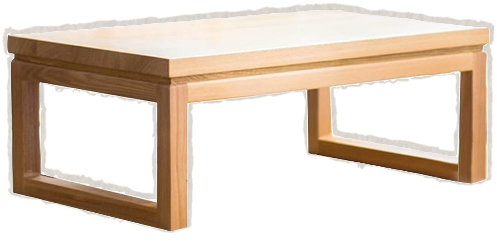 elm wood coffee table