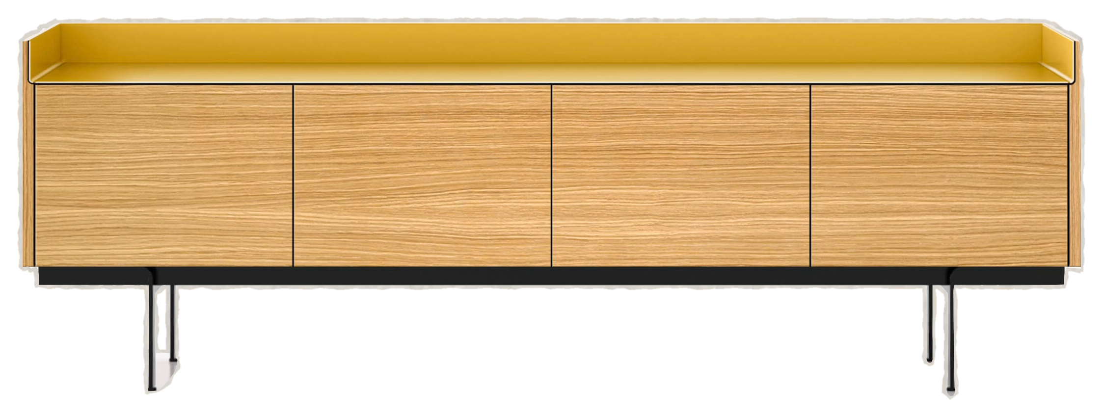 yellow sideboard